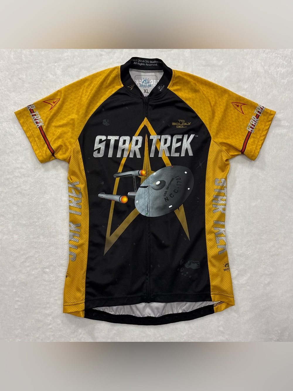 Star Trek Bike Cycling Jersey Shirt by Brainstorm Gear Women’s Size XL